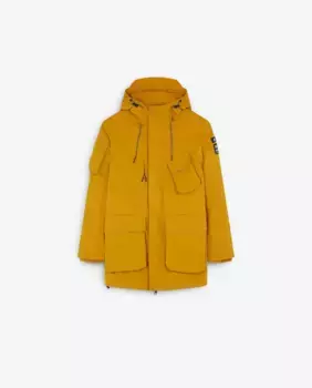 Парка для мальчика с капюшоном и карманами Scalpers, цвет Mostaza