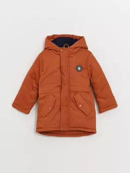 Парка для маленьких мальчиков с капюшоном LCW baby, светло-коричневый