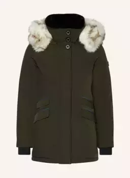 Парка enterprise с отделкой из искусственного меха и наполнителем dupont sorona Wellensteyn, зеленый