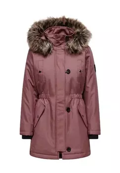 Парка "Ирис", капюшон, нагрудные карманы, женская ONLY, цвет 207991003 Rose Br