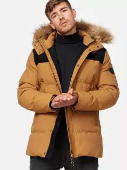 Парка из гексила Indicode, коричневый
