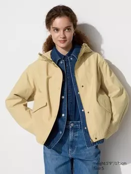 Парка из хлопчатобумажной смеси Uniqlo, желтый