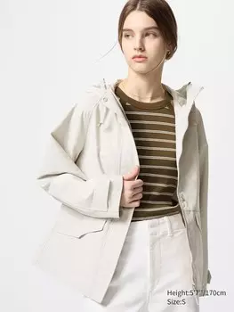 Ветровка из хлопковой смеси Uniqlo, 31 бежевый