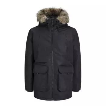 Парка Jack & Jones Construct Faux Fur, черный