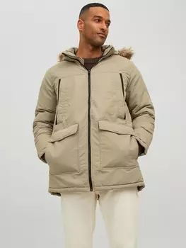 Парка Jack & Jones Warm Geftterte Jacke Winter Blouson JJECRAFT, коричневый