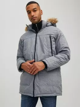 Парка Jack & Jones Warm Geftterte Jacke Winter Blouson JJECRAFT, серый