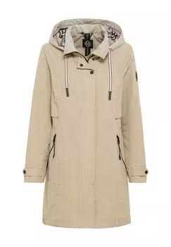 Парка, капюшон, карманы на молнии, женская District, цвет Desert