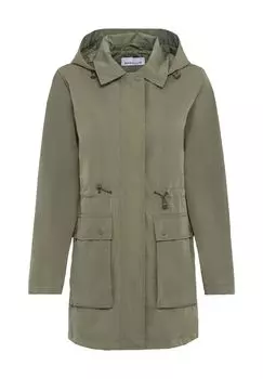 Парка, капюшон, воротник блузки, женская Manguun, цвет Deep Lichen Green