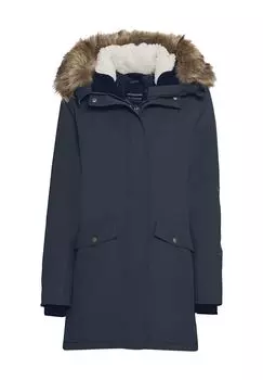 Парка, капюшон, воротник стойка, женская DIDRIKSONS, цвет Dark Night Blue