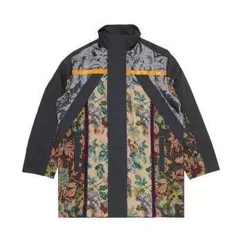 Парка Marine Serre с регенерированными цветочными гобеленами, цвет Зеленый