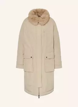 Парка mira со съемным искусственным мехом No.1 Como, бежевый