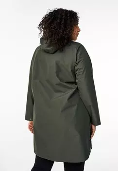 Парка MIT TASCHEN UND KAPUZE Zizzi, темно-зелено-пятнистый