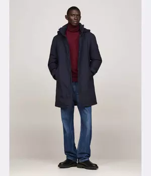 Парка мужская Tommy Hilfiger средней длины, синий