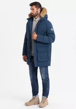 Парка Ombre, темно-синий