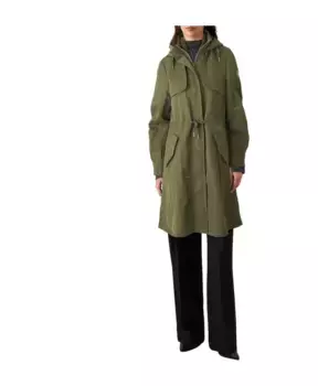 Парка Пальто с капюшоном Guess, зеленый