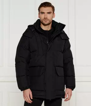 Парка пуховая Lacoste Regular Fit, черный