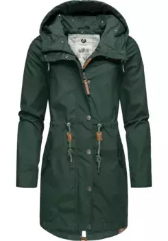 Парка Ragwear "Canny", с капюшоном, стильная переходная куртка с большим капюшоном, желтый