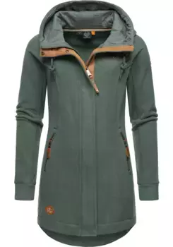 Парка Ragwear "Letti Fleece", с капюшоном, спортивная женская флисовая куртка с капюшоном, зеленый