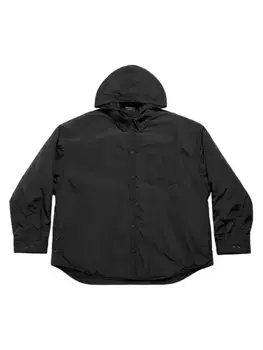 Парка-рубашка оверсайз Balenciaga, черный