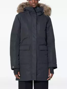 Парка с искусственным мехом на капюшоне Columbia, черный