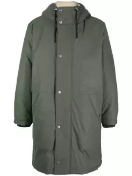 Парка с капюшоном A.P.C., зеленый