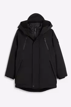 Парка с капюшоном для мальчиков River Island, черный