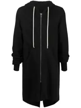 Парка с капюшоном и асимметричным подолом Rick Owens DRKSHDW, черный