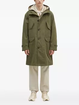 Парка с капюшоном и флисовой подкладкой от Human Made, зеленый