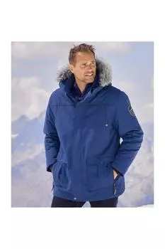 Парка с капюшоном из искусственного меха Atlas for Men, синий