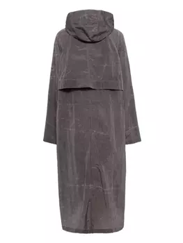 Парка с капюшоном из переработанного нейлона Goen.J, серый