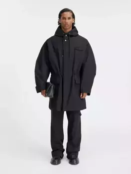 Парка с капюшоном Марроне Jacquemus, черный