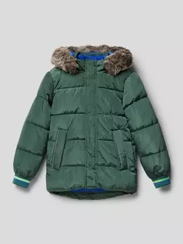 Парка с капюшоном s.Oliver, оливково-зеленый