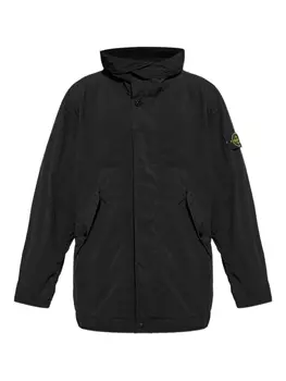 Парка с капюшоном Stone Island, черный