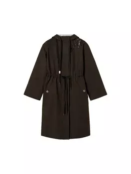 Парка с капюшоном TWINSET, черный