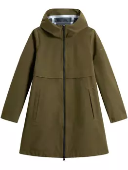Парка с капюшоном Woolrich, зеленый