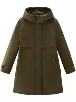 Парка с капюшоном WOOLRICH, зеленый