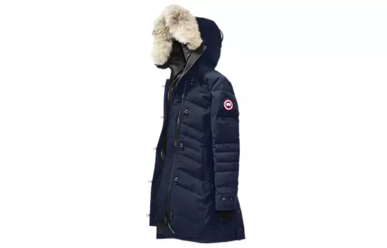 Парка с нашивкой-логотипом Lorette Canada Goose, Cerulean Ocean Blue