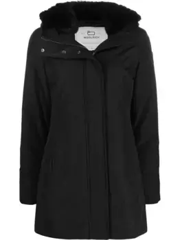 Парка с нашивкой-логотипом WOOLRICH, черный