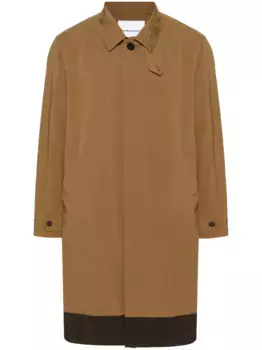 Парка с потайной застежкой White Mountaineering, коричневый