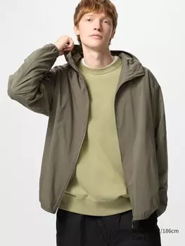 Парка с защитой от ультрафиолета Uniqlo, 56 оливковый