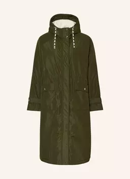 Парка sheall с плюшевым мехом lollys laundry, темно-зеленый