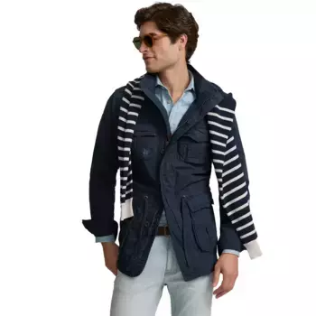 Парка Silbon Military Garment Dye, синий