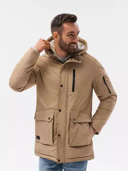 Парка стандартного кроя Ombre, бежевый