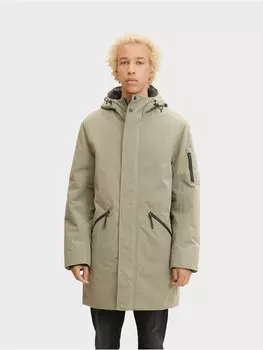 Парка стандартной посадки Tom Tailor Denim, зеленый