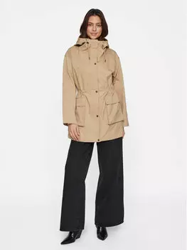 Парка стандартной посадки Vila, бежевый