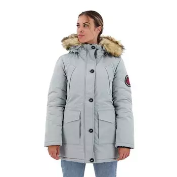 Парка Superdry Everest Faux Fur, серый