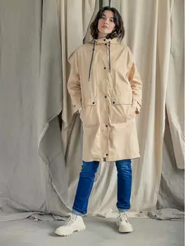 Парка свободного кроя Fransa, бежевый