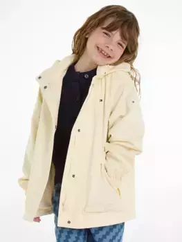 Парка Tommy Hilfiger "MONOTYPE COTTON PARKA", с капюшоном, с логотипом бренда, цвет Calico