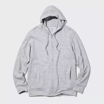 Парка UNIQLO AIRism UV на молнии, серый