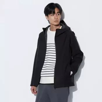 Парка UNIQLO Block Tech водооталкивающая, черный